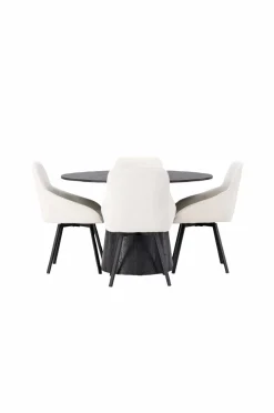 Venture Home Spisegruppe Lanzo med 4 stole Rosie