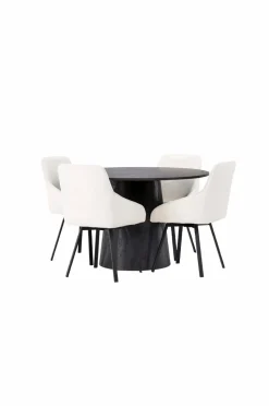 Venture Home Spisegruppe Lanzo med 4 stole Rosie
