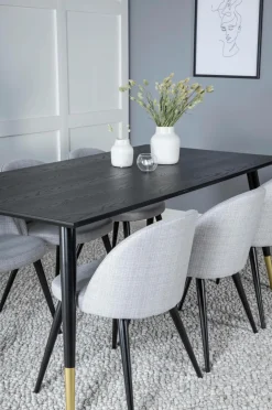 Venture Home Spisegruppe Dipp med 6 spisebordsstole Velvet