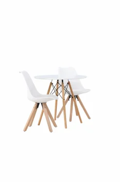 Venture Home Spisegruppe Danburi med 2 stk. stole Zeno