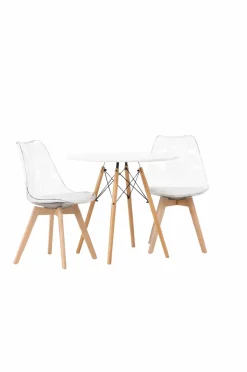 Venture Home Spisegruppe Danburi med 2 stk. stole Edvin