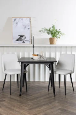 Venture Home Spisegruppe Tempe med 2 stole Night