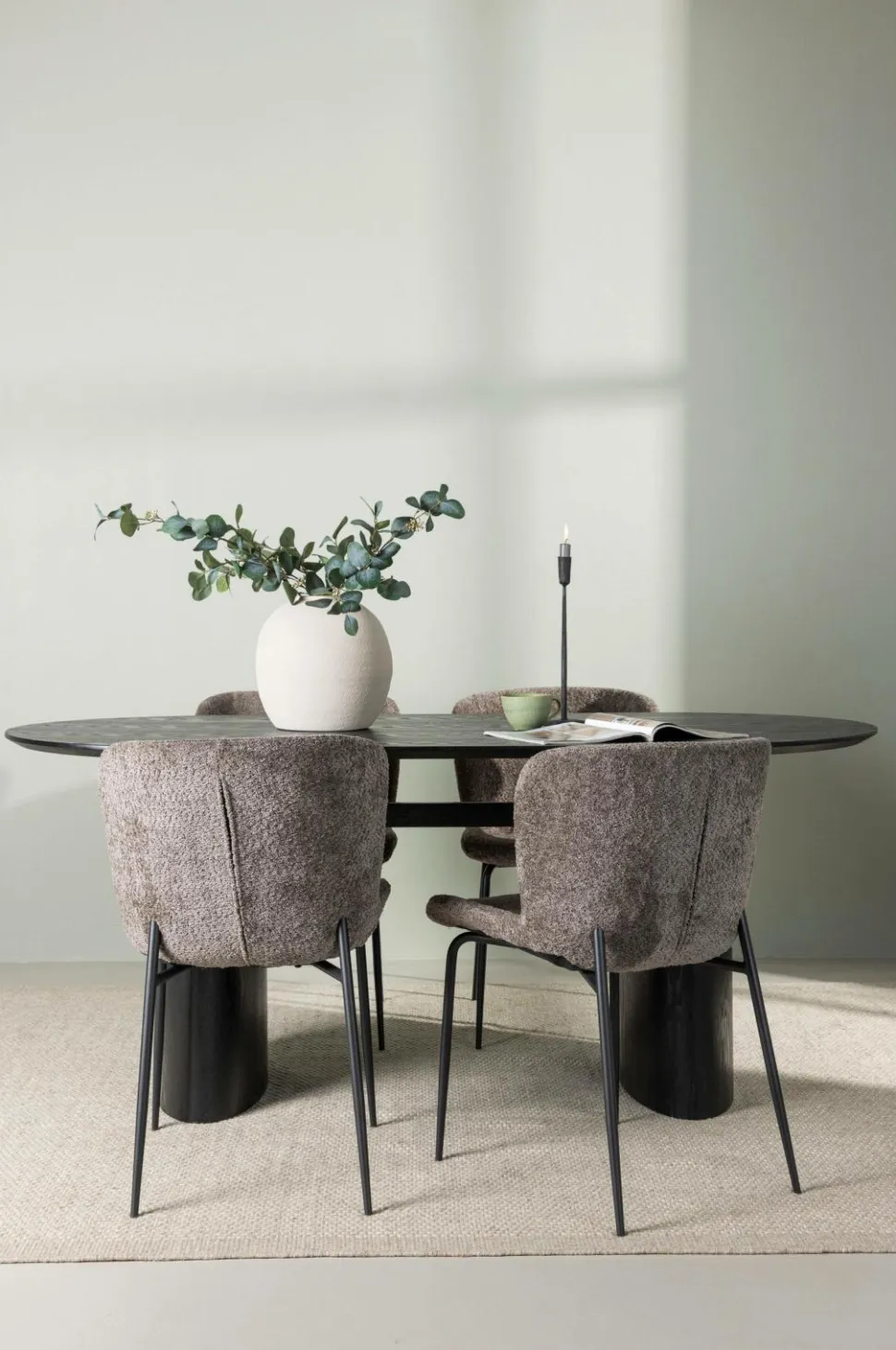 Venture Home Spisegruppe Isolde med 4 stk. stole Modesto