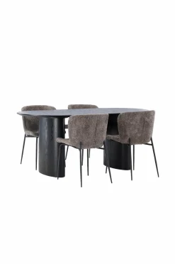 Venture Home Spisegruppe Isolde med 4 stk. stole Modesto