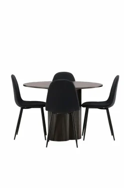Venture Home Spisegruppe Olivia med 4 stole Polar