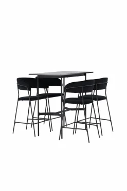Venture Home Spisegruppe Rax med 4 stole Lui