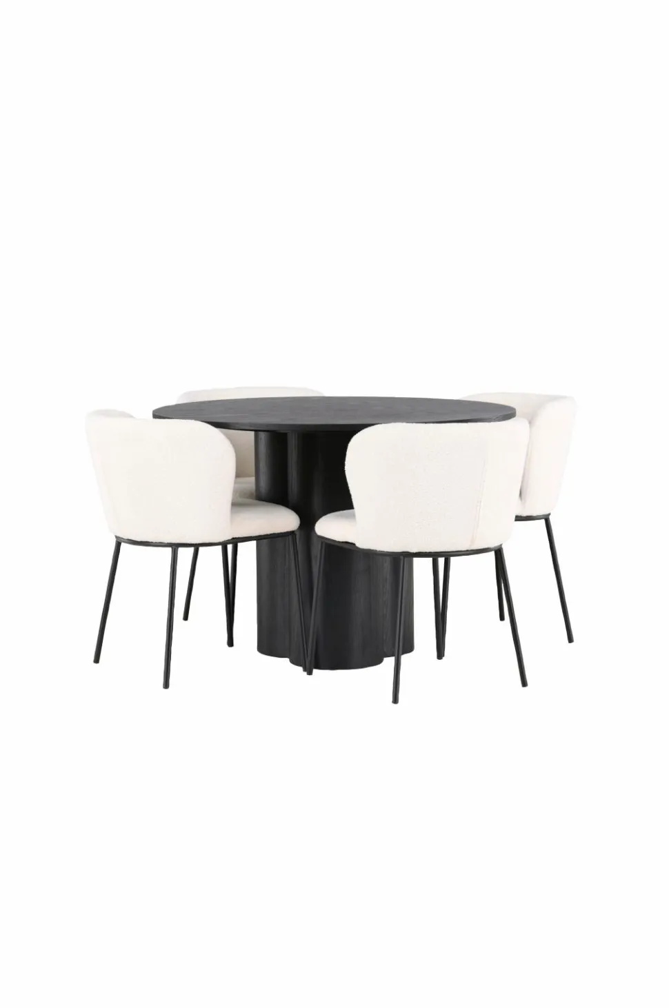 Venture Home Spisegruppe Olivia med 4 stole Edina