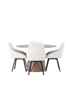 Venture Home Spisegruppe Lanzo med 4 stole Rosie