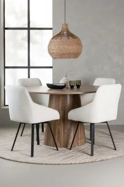 Venture Home Spisegruppe Lanzo med 4 stole Rosie