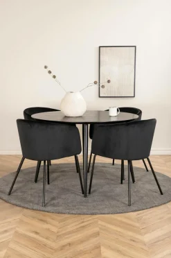 Venture Home Spisegruppe Dipp med 4 spisebordsstole Berit