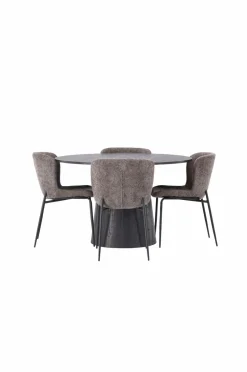 Venture Home Spisegruppe Lanzo med 4 stole Modesto