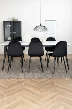 Venture Home Spisegruppe Jimmy med 6 spisebordsstole Polar