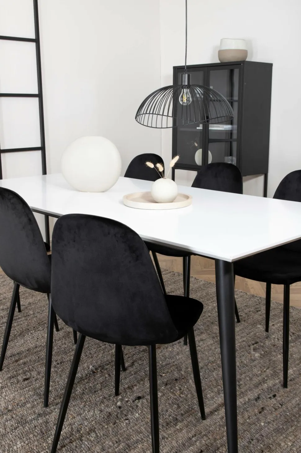 Venture Home Spisegruppe Jimmy med 6 spisebordsstole Polar