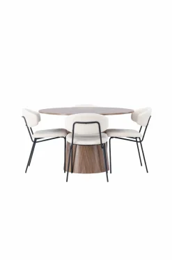 Venture Home Spisegruppe Lanzo med 4 stole Chico