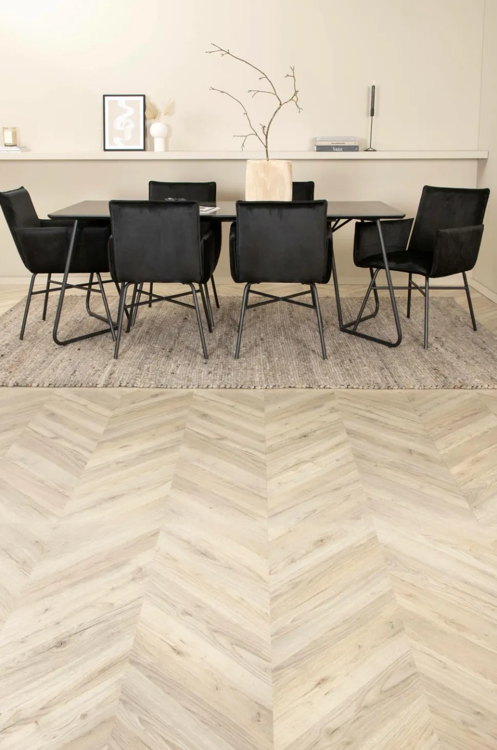 Venture Home Spisegruppe Petra med 6 spisebordsstole Petra