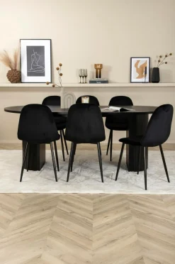 Venture Home Spisegruppe Bianca med 6 spisebordsstole Polar