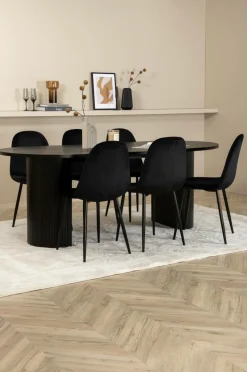 Venture Home Spisegruppe Bianca med 6 spisebordsstole Polar