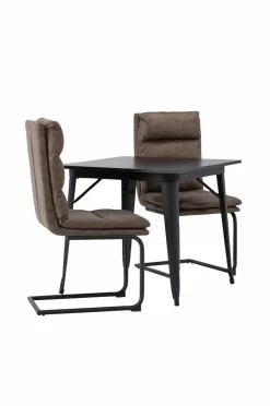 Venture Home Spisegruppe Tempe med 2 stole Zizo