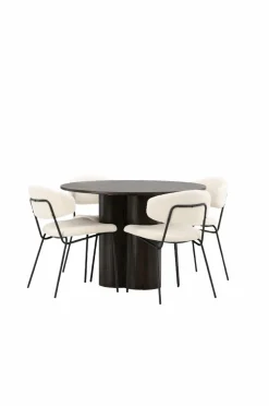Venture Home Spisegruppe Olivia med 4 stole Chico