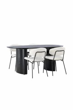 Venture Home Spisegruppe Isolde med 4 stk. stole Chico