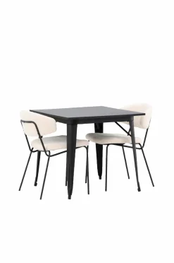 Venture Home Spisegruppe Tempe med 2 spisebordsstole Chico