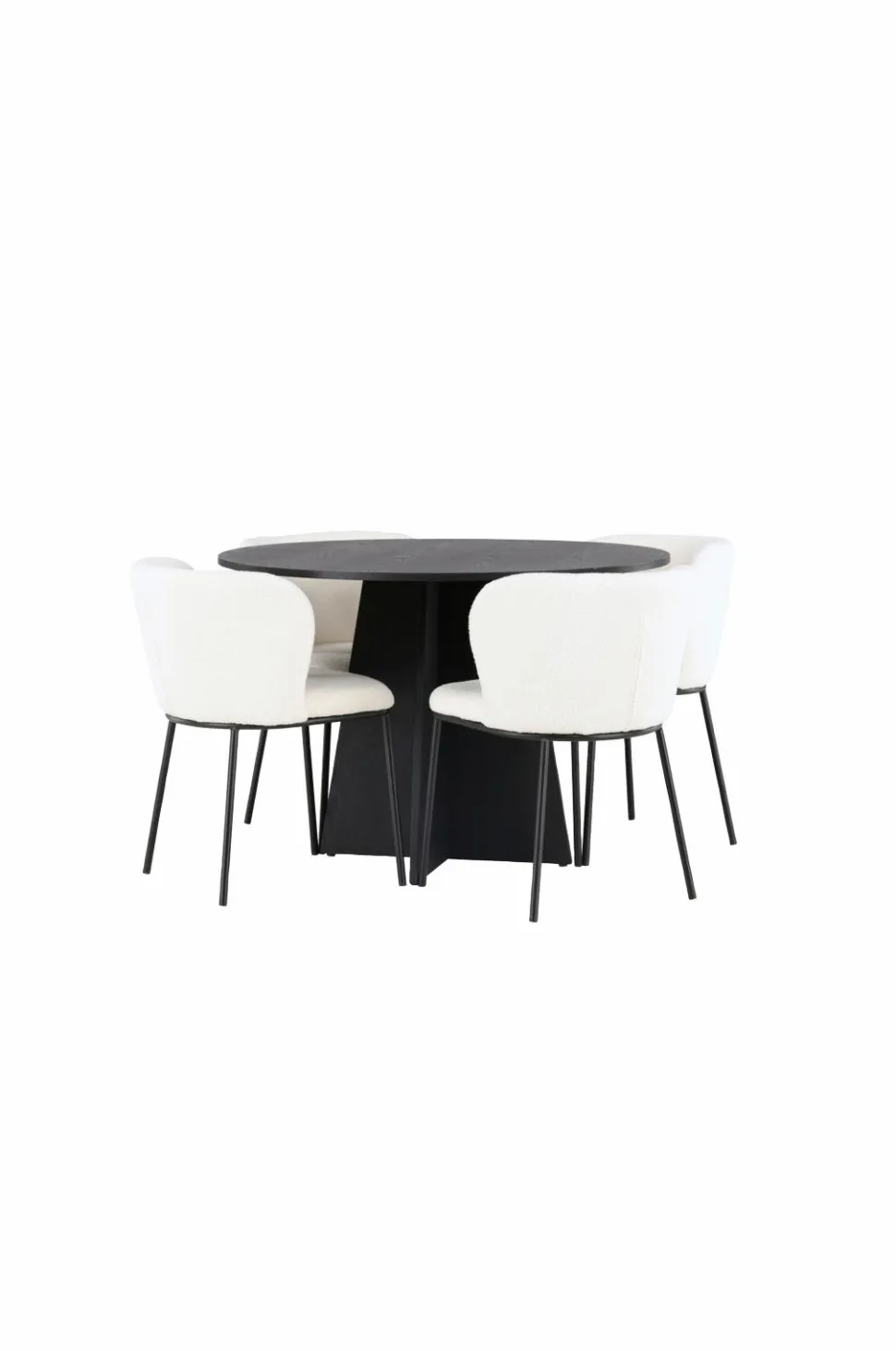 Venture Home Spisegruppe Bootcut med 4 stk. stole Edina