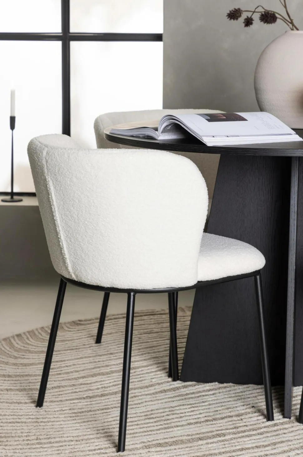 Venture Home Spisegruppe Bootcut med 4 stk. stole Edina