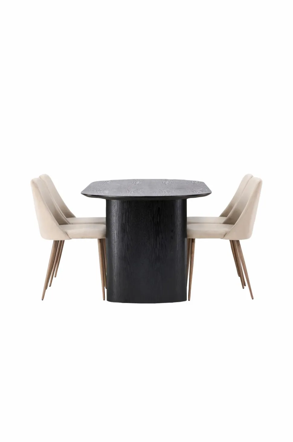 Venture Home Spisegruppe Isolde med 4 stk. stole Night