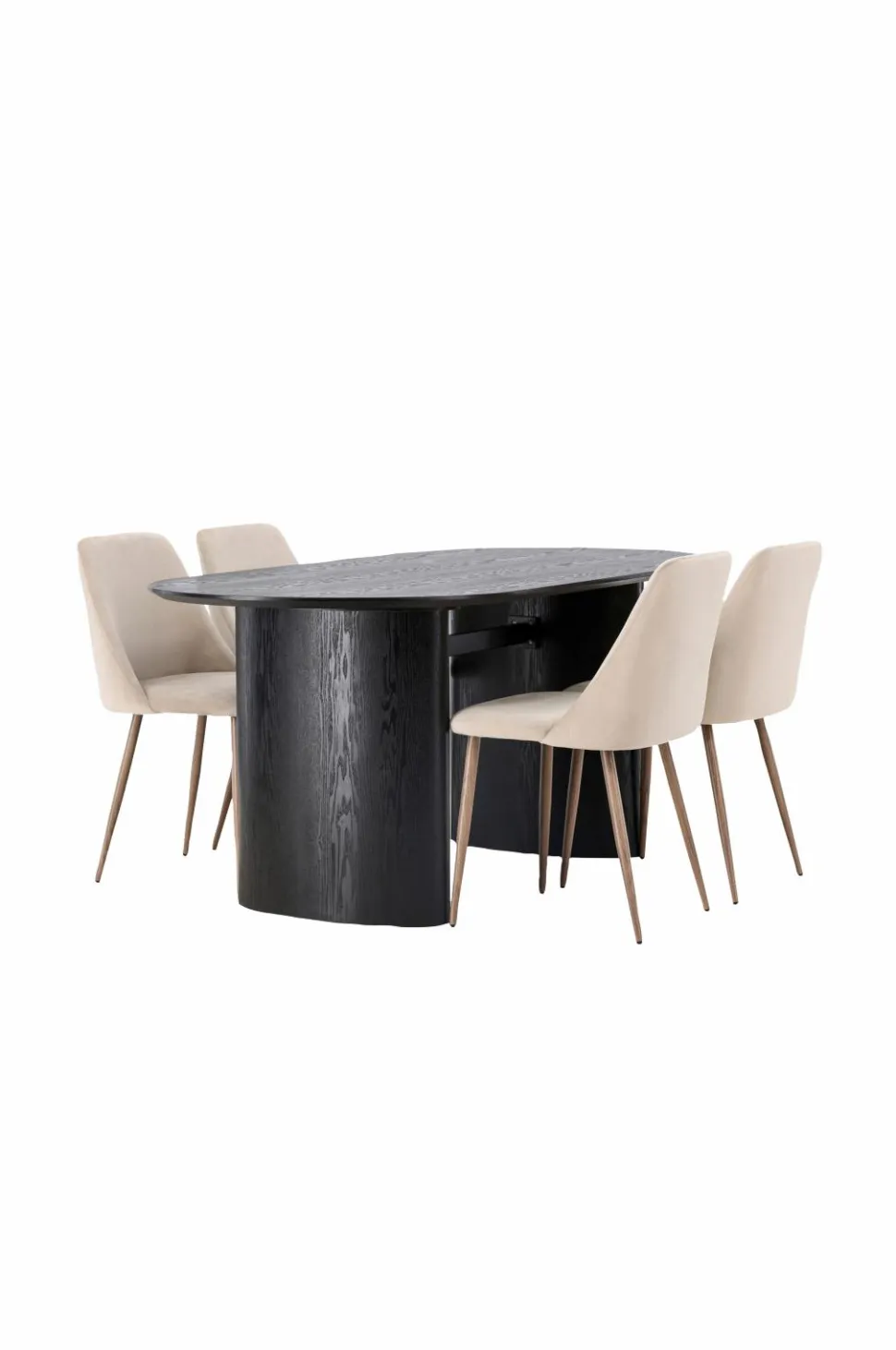 Venture Home Spisegruppe Isolde med 4 stk. stole Night
