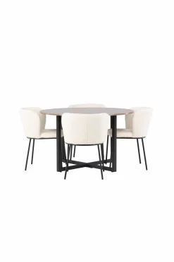 Venture Home Spisegruppe Durango med 4 stk. stole Edina