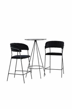Venture Home Spisegruppe Bistro med 2 stk. stole Lui