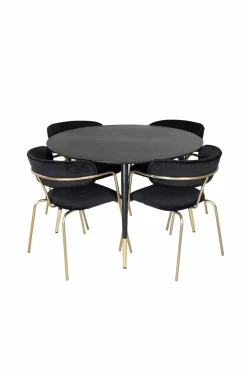 Venture Home Spisegruppe Dipp med 4 stk. stole Arrow
