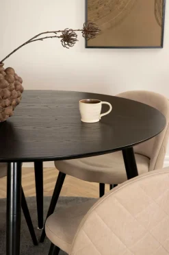 Venture Home Spisegruppe Dipp med 4 spisebordsstole Velvet Stitches