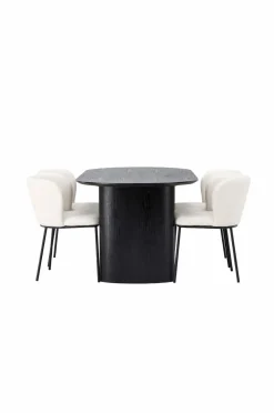 Venture Home Spisegruppe Isolde med 4 stk. stole Edina