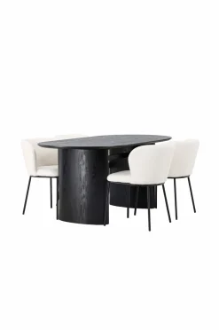 Venture Home Spisegruppe Isolde med 4 stk. stole Edina