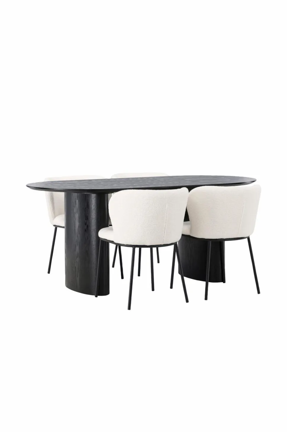 Venture Home Spisegruppe Isolde med 4 stk. stole Edina