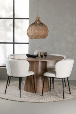 Venture Home Spisegruppe Lanzo med 4 stole Edina