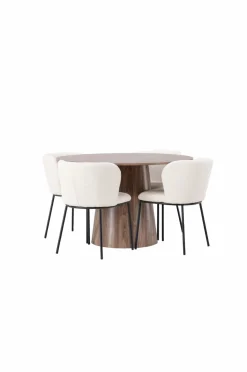 Venture Home Spisegruppe Lanzo med 4 stole Edina