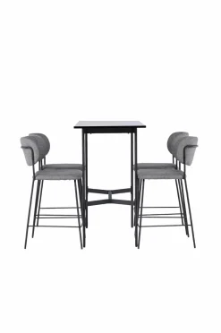 Venture Home Spisegruppe Rax med 4 stole Bell
