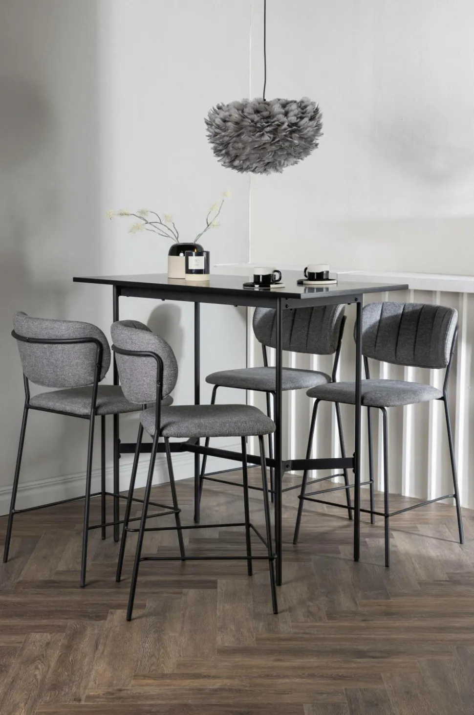 Venture Home Spisegruppe Rax med 4 stole Bell
