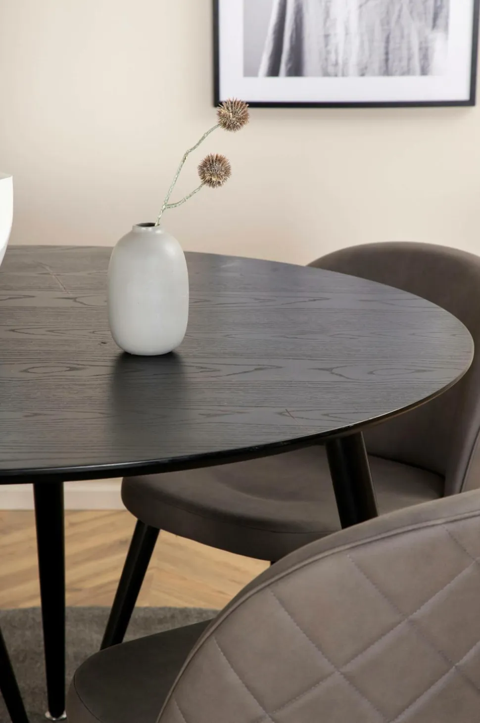 Venture Home Spisegruppe Dipp med 4 spisebordsstole Velvet Stitches