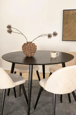 Venture Home Spisegruppe Dipp med 4 spisebordsstole Velvet Stitches