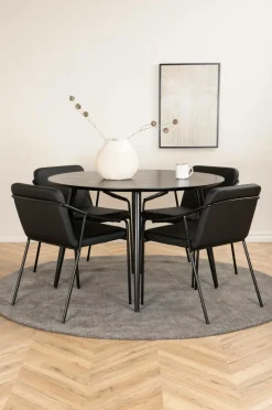 Venture Home Spisegruppe Dipp med 4 spisebordsstole Tvist