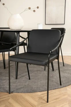 Venture Home Spisegruppe Dipp med 4 spisebordsstole Tvist