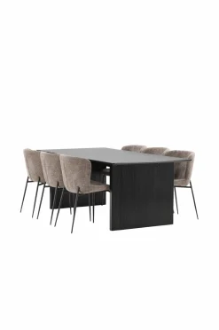 Venture Home Spisegruppe Vail med 6 spisebordsstole Modesto