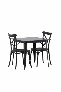 Venture Home Spisegruppe Tempe med 2 spisebordsstole Crosett