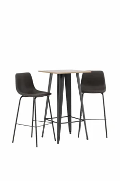 Venture Home Spisegruppe Tempe med 2 stole Alexi