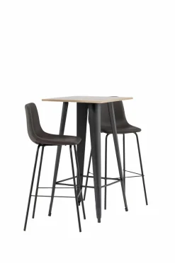 Venture Home Spisegruppe Tempe med 2 stole Alexi