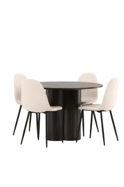 Venture Home Spisegruppe Olivia med 4 stole Polar