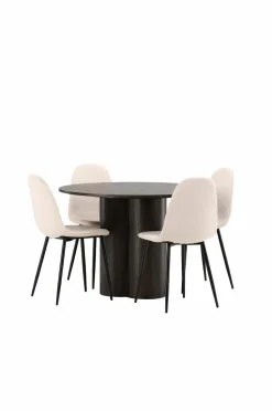 Venture Home Spisegruppe Olivia med 4 stole Polar